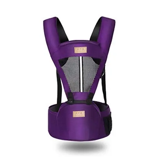 Produktbild: CHRONSTYLE Babytrage Bauchtrage für Neugeborene 6 in 1 Ergonomische Babytrage für alle Jahreszeiten Neugeborene Verstellbar und Atmungsaktiv, 0-36 Monate,2-36 Monate (lila, Einheitsgröße)