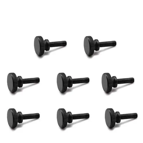 Produktbild: CHSEROK M6 Schrauben, 8 Stück Rändelschraube 20 mm, Klemmschraube Schwarz Kohlenstoffstahl, Für Mechanische Geräte, Instrumente, Zähler Und Haushaltsgeräte