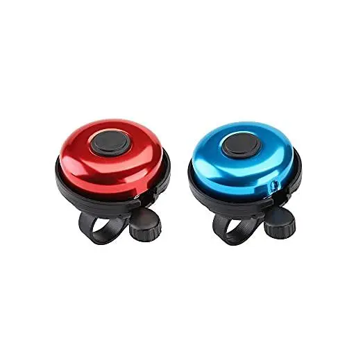 Produktbild: CHUANGOU Klingel Ring Retro Fahrradklingel laut und hell Bell für Straßenfahrräder, Mountainbikes(rot, blau)
