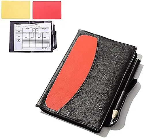 Produktbild: CHUANGOU Rote und gelbe Karten Fußball rote gelbe Karte Sport Schiedsrichter Set Notebook für Fußball, Fußball, Basketball, Schulsport