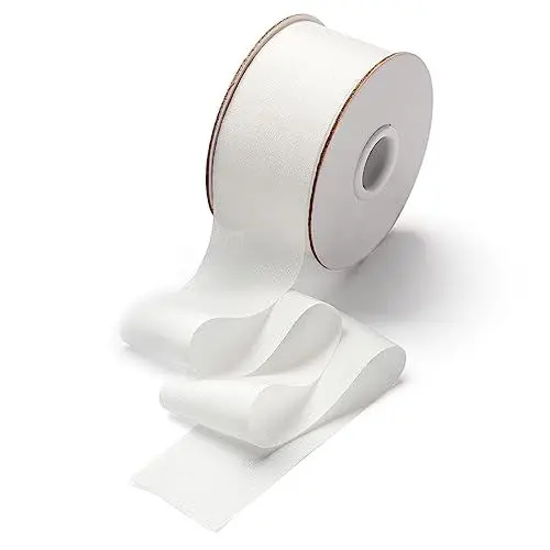 Produktbild: CHUQING Weiß Geschenkband, edles Schleifenband zum Dekorieren & Basteln, zum Einpacken besonderer Geschenke, für Hochzeiten, Taufen (38mm/22,8m),Weiss