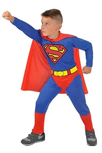 Produktbild: Ciao Kinder und Jugendliche Superman Kinderkostüm Original Dc Comics (Größe 3-4 Jahre) Kost me, Blau / Rot, Jahre (89 cm von den Schultern bis zum Boden) EU