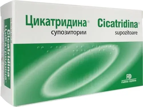 Produktbild: CICATRIDINA 5Mg 10 Supos