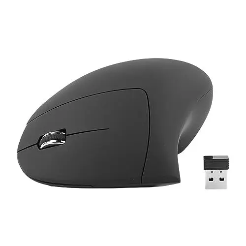 Produktbild: ciciglow 2,4 G Kabellose Vertikale Maus, Ergonomische Maus, USB-Anschluss, PC-Desktop-Mäuse, Kabellose Maus für Gaming, Büro und Zuhause