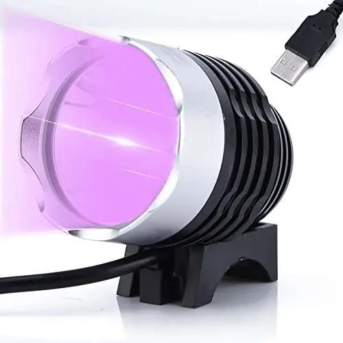 Produktbild: ciciglow 5V 10W USB-betrieben,UV-Taschenlampe Ultraviolette LED für UV-Kleberhärtung,3 Einstellbarer Modus,Reinigungswerkzeug für 3D-Druck-Handy mit Harzhärtung,Reparatur für Haustierurinflecken