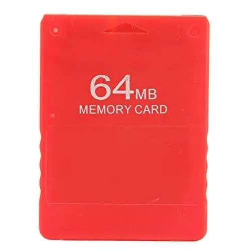 Produktbild: 64 MB Hochgeschwindigkeits-Speicherkarte für Spiele, Externe FMCB1.966-Gaming-Datenkarte, Kompatibel mit Allen Zubehörteilen für 2, -Konsolenspiele, Plug-and-Play(rot)