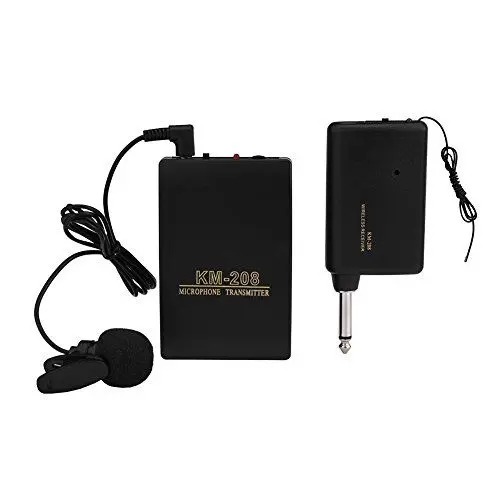Produktbild: ciciglow -Ansteck-Freisprechmikrofon, Drahtloses Mikrofon-Mikrofon-Kit FM-Transmitter-Empfänger -Funkmikrofon