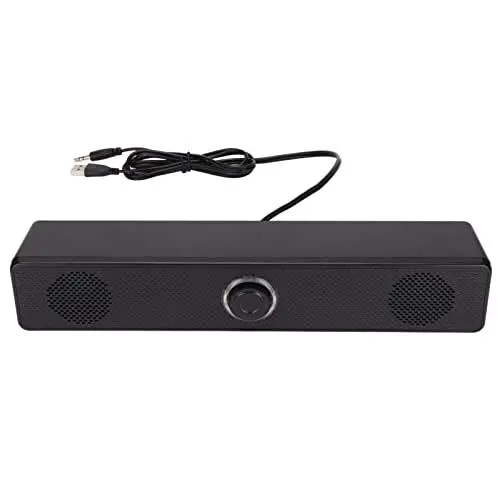 Produktbild: Ciciglow 350T Computer-Soundbar-Lautsprecher - 3,5-mm-Eingang, USB-betrieben, Kabelgebunden Mit Lautstärkeregler für Desktop-PC, Laptop, Tablet