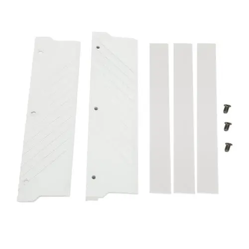 Produktbild: Elprico DDR5-Speicher-RAM-Kühlkörper, Kühler aus Aluminiumlegierung mit Wärmeableitungsaufkleber, Verbessert die Leistung für MEO PMOAB G (White)