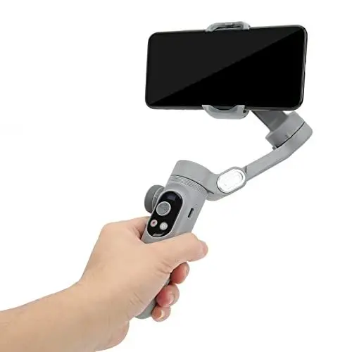 Produktbild: ciciglow Gimbal Stabilisator für Smartphone, 3 Achsen Handballkopf Stabilisator mit HD LCD Display, Zoom Schiebestange, Fülllicht, für Smartphone Vlog Videoaufnahmen