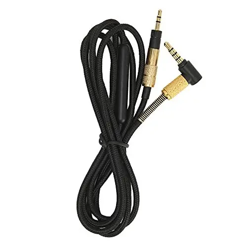 Produktbild: Kopfhörerkabel, 3,5 Mm Audiokabel Kopfhörerkabel mit Mikrofonlautstärkeregler Passend für HD4.30 HD4.40BT HD4.50BTNC