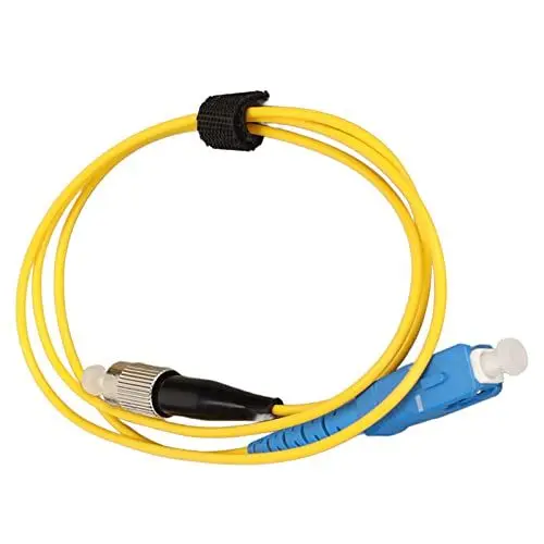 Produktbild: Vikye Glasfaser-Patchkabel, 0,5 M Dickes PVC-SM-Core-Gigabit-Glasfaserkabel für Ethernet-Switches, FC-zu-SC-Duplex-Singlemode-Glasfaser-Patchkabel