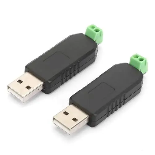 Produktbild: ciciglow RS485-Konverter-Adapter, USB-Seriell-Konverter, Schwarz, Kompatibel für Win8/Win7//XP/Vista-Zugriffskontrollsystem