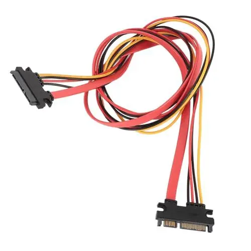 Produktbild: ciciglow SATA 22-Pin-Stecker auf Buchse, Datenkabel, Strom-Kombikabel, für die Nahtlose Verwendung mit Externen Festplatten (1 m / 3,28 Fuß)