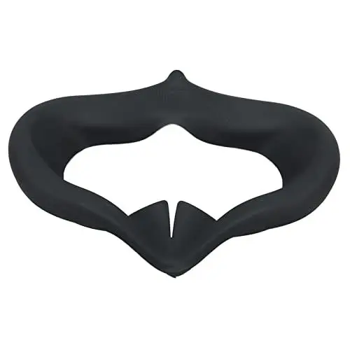 Produktbild: Silikon VR Face Cover Pad, VR Brille Silikon Cover Pad Anti Schweiß rutschfeste Silikon VR Maske Brille für 2(Schwarz)