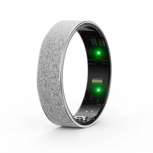 Produktbild: ciciglow Smart Ring, Fitness-Tracker, Smart Ring-Gesundheits-Tracker, Aktivitäts-Tracker für Männer und Frauen, IP68 Wasserdicht, Magnetisches Schnellladen, Intelligentes Tragbares Gerät