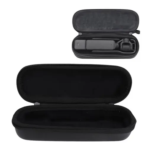 Produktbild: ciciglow Tragetasche für Osmo Pocket 3, wasserdichte PU-Hartschalen-Reisetasche, Tragbare Aufbewahrungsschutztasche mit Handschlaufe, 22 X 5 X 7 cm (Black), ciciglowu2g5a1m3pd-11