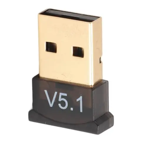 Produktbild: ciciglow USB-Bluetooth-Adapter für PC, Bluetooth 5.1-Dongle-Empfänger, Plug-and-Play, für Windows 7/8/8.1/10/11, für Kopfhörer, Lautsprecher, Tastaturmäuse