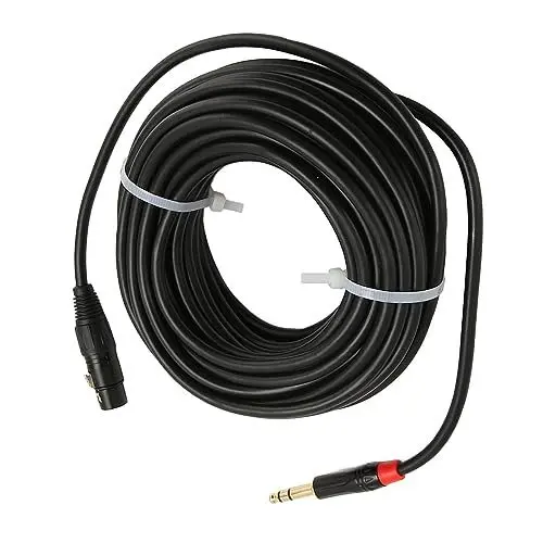 Produktbild: ciciglow XLR-Buchse auf TRS-Kabel, Symmetrisches Verbindungskabel für Aufnahmestudios, 3-poliger XLR-auf 1/4-Zoll-TRS-Stereostecker, Stabile Verbindung, Breite Anwendung