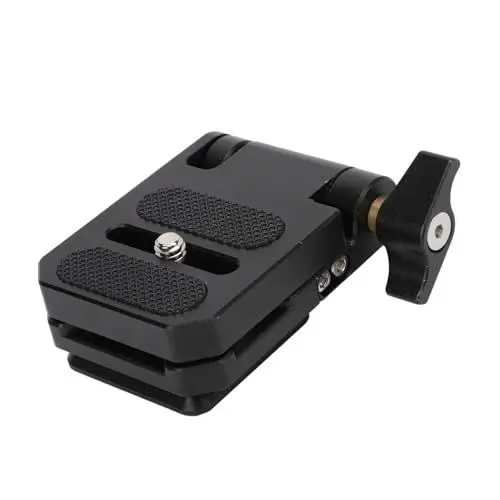 Produktbild: ciciglow Zusammenklappbare Schnellwechselplatte, Vielseitige Faltbare Kamera-L-Halterung 38 Mm für Arca Swiss Slot, 1/4 Zoll Schraubenloch, 3/8 Zoll Schraubenloch