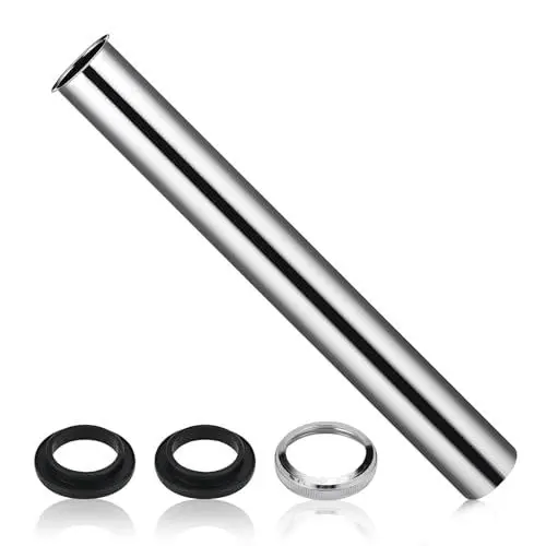 Produktbild: Cieex Universal Tauchrohr für Siphon 300mm, Verlängerung Rohr Abfluss, Röhrensiphon Chrom-1 1/4 Zoll x 32mm - Chrom