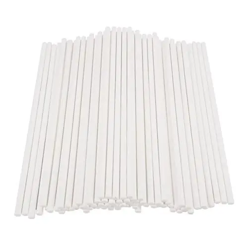 Produktbild: Ciieeo 100 Stück Lutscher Papierstäbchen für DIY Kuchen Pops und Party Snacks Stabile Sticks für Süßigkeiten und Backwaren für Bastelprojekte