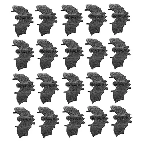 Produktbild: Ciieeo 100st Mini-Fledermaus Halloween-Fledermaus-Ornamente Halloween-Requisiten Mikro-gartenfigur Geisterfledermaus Schönes Fledermausdekor Spielzeug Plastik Baby Dekorationen Miniatur