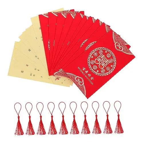 Produktbild: Ciieeo 10St Hochzeitseinladung chinesische Elementkarte Urlaub baby geschenkkarte bedruckbare geschenkkarten Einladungskarten zur Hochzeit romantische hochzeitskarte leer