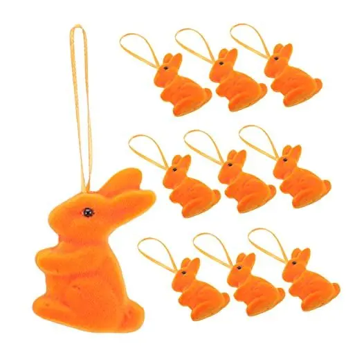 Produktbild: Ciieeo 10St Osterdekoration Mini-Dekor Ostern Osterbaum Hasen anhänger hasenanhänger Ornament hochzeitsdeko Osterhase Osterschmuck Blitz schmücken Wandbehang Statue 3D Dekorationen Schaum