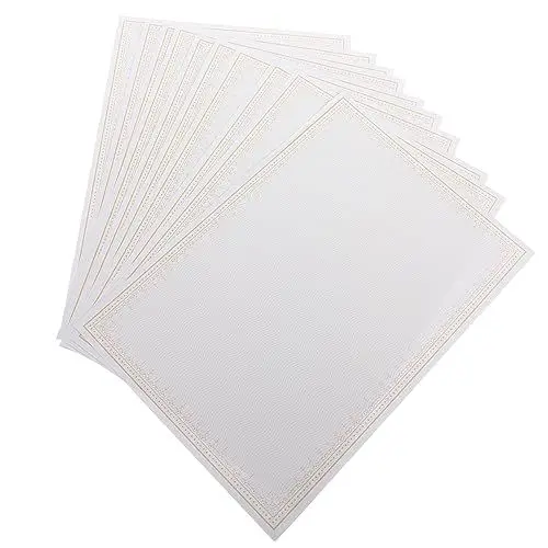 Produktbild: Ciieeo 10 Blatt Pergamentkarton Auszeichnungs- Und Zertifikatspapier Elegante Ränder Für Schule Und Büro
