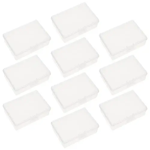 Produktbild: Ciieeo 10 Stück Visitenkartenetui Aus Kunststoff Zum Mitnehmen Visitenkartenhalter Aus Kunststoff Durchsichtige Organizer-Behälter Aus Kunststoff Business-Box Individuelle