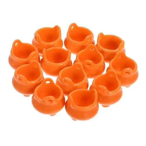 Produktbild: Ciieeo 12 Stück Halloween Kessel Kessel Bonbonbehälter Bonbonglas Halloween Süßigkeitenhalter Halloween Süßigkeitenbehälter Bonbonkorb Süßes Oder Saures Kessel Hexengläser
