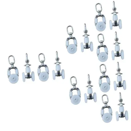 Produktbild: Ciieeo 160 STK Riemenscheibe für Vorhangschienen Gardinenstange Gleitgleiter Leichtmetallräder Fenstervorhänge Gardinenlaufrolle Rollladenträger Haushalt Scrollrad stilles Rad Spur
