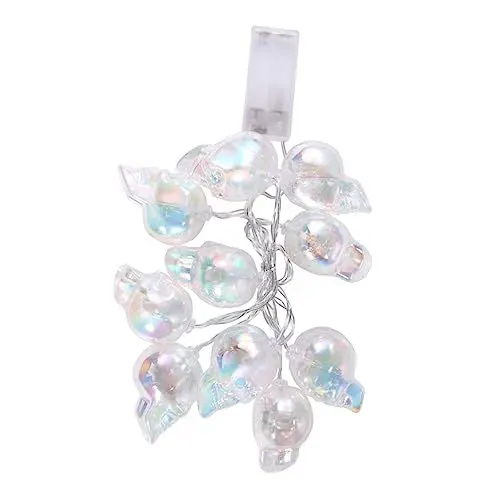 Produktbild: Ciieeo 1stück Skull Shaped Lichterkette Für Halloween Lampen Batteriebetrieben Warmweiß Dekorative -Beleuchtung Für Partys Und Festlichkeiten