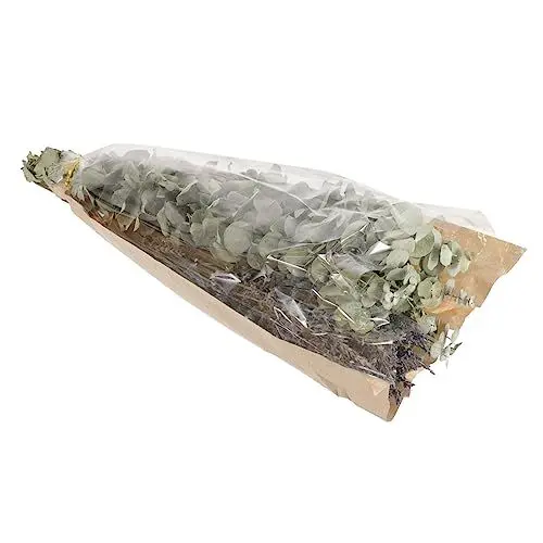 Produktbild: Ciieeo Getrockneter Eukalyptus- und Lavendelstrauß Natürliche Echte Eukalyptusblätter Elegantes Home-Office-