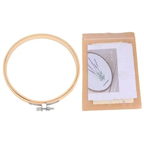 Produktbild: Ciieeo Stickset „lavendel-stickerei“ Handgefertigtes Set Mit 15 Cm Stickrahmen Für Einfaches Und Angenehmes Sticken