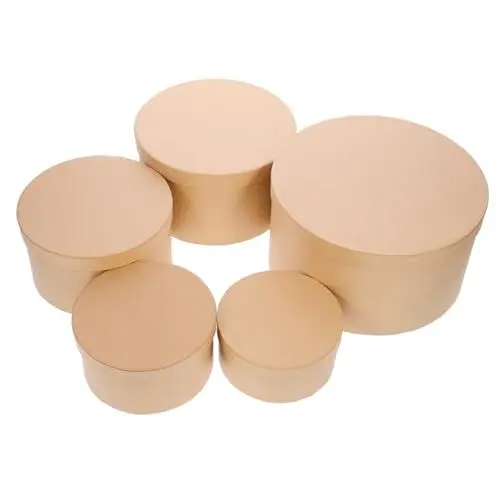 Produktbild: Ciieeo 1 Satz Geschenk-Aufbewahrungsbox Nistkästen aus Geschenkverpackungsboxen deko Kosmetika Cupcake-Boxen Schachteln aus Kraftpapier für Süßigkeiten runden Aufbewahrungskiste schmücken