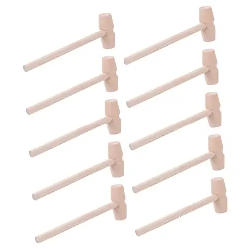 Produktbild: Ciieeo 1 Satz Hammer Für Kleinkinder Minischlägel Massenspielzeug Für Xylophon Kinderspielzeug Melissa Lernspielzeug Für Hämmern Mini-Pralinen Doug Knete Holz 10st