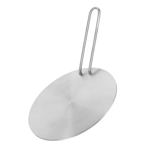 Produktbild: Ciieeo 1 Satz Induktionskochfeld Schutzmatte Kochfeld Induktionsplatte Stainless Steel eine Armatur Grillzubehör Wärmediffusor Küche Induktionsplatte Rostfreier Stahl Adapter