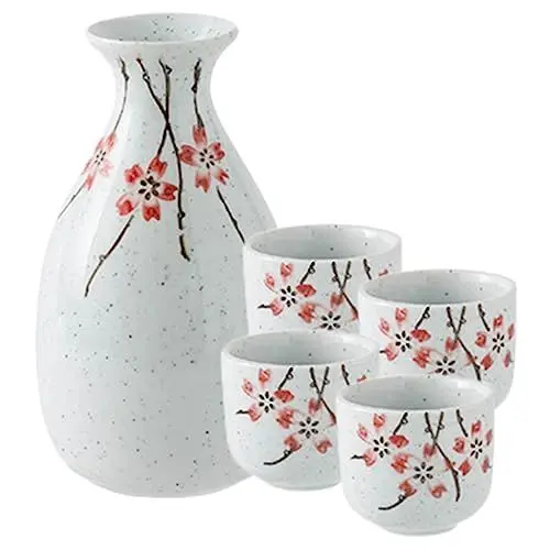 Produktbild: Ciieeo 1 Satz Sake-krug Aus Keramik Tokkuri-Sake-Flasche Japanischer Sake-Kessel Glaskugel Traditionelles Sake-Set Sake-Glas Tassen Sake-trinkset Sake-Becher Japan Weißwein Tasse Einfach