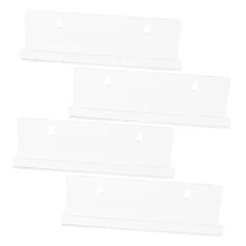 Produktbild: Ciieeo Schallplattenregal 4 Stück Acryl Schallplattenhalter Wandhalterung Schallplattenaufbewahrung