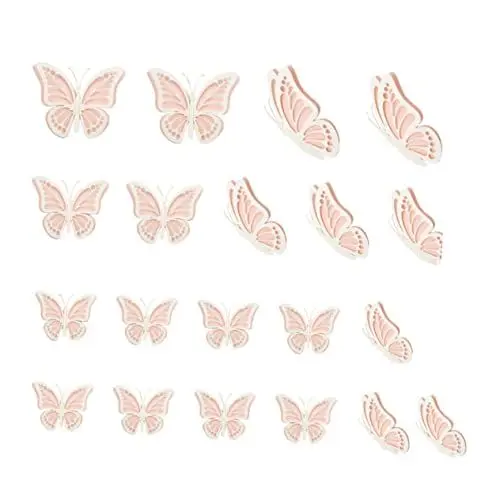Produktbild: Ciieeo Schmetterlings-wanddeko-aufkleber 20-teilig Schmetterlings-aufkleber 3d-schmetterlings-aufkleber-set Dekorative Wandaufkleber Für Jungen- Und Mädchenzimmer