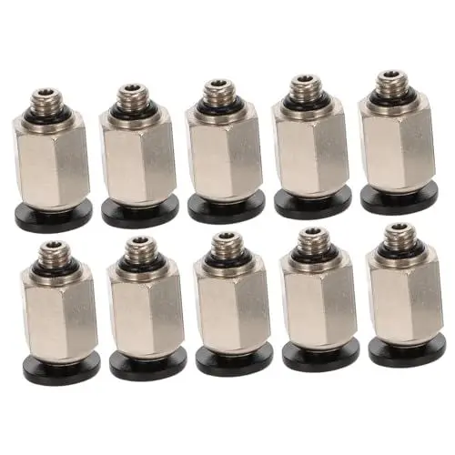 Produktbild: Ciieeo 1 Satz Teiliges Schnellverschlussadapter Robuste Verbindung Für Pneumatische Anwendungen Hochdruckbeständig Einfache Installation Kompatibel Mit Verschiedenen Schläuchen 10 Stück