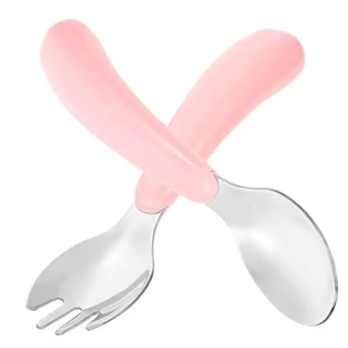 Produktbild: Ciieeo Kinder Löffel Utensilien Sets 2-stück Edelstahl Utensil Komfortable Grip