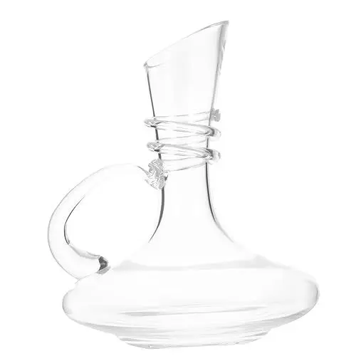 Produktbild: OKUMEYR Gourmet 1600 Ml Kristall Weinkaraffe Elegante Glas Brandy Karaffe Krug
