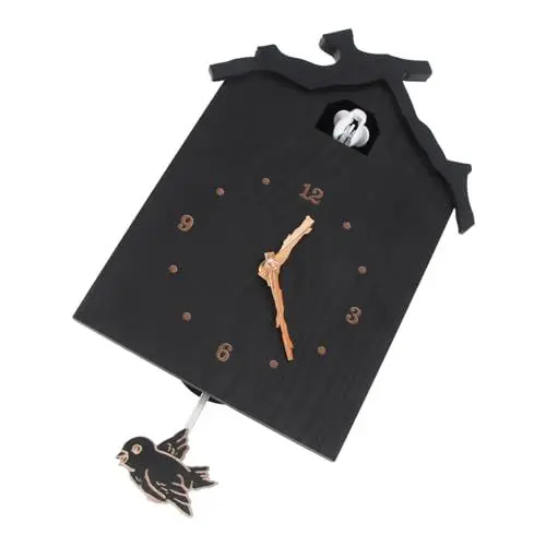 Produktbild: Ciieeo Klassische Wanduhr Holz Elegante Mit Glockenspiel Für Wohnzimmer Zeit Erzählen