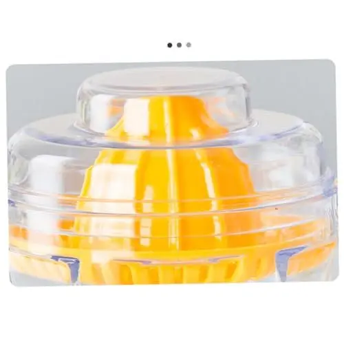 Produktbild: Ciieeo 1pc Mini Manuelle Obst Entsafter Handpresse Für Küche Gelb Einfach Zu Bedienen Und Tragbare