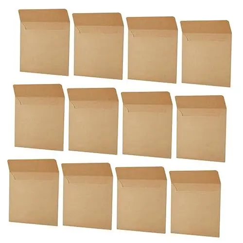 Produktbild: Ciieeo 200 Stk Kraft-umschlag Kraft-umschläge Pakete Briefumschläge Kleine Umschläge 2x3 Pergamentumschläge Notizumschläge Minikarten Mini-umschläge Kraftbeutel Schlüssel Hochzeit Papier