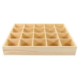 Produktbild: Ciieeo 20 Holz-Socken-Organizer Holz-Schubladen-Organizer Holz-Aufbewahrungs-Trennbox Für Zuhause Basteln Socken Höschen-Aufbewahrung