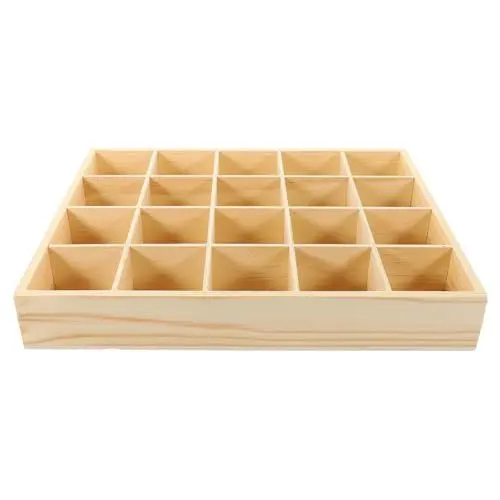 Produktbild: Ciieeo 20 Holz-Socken-Organizer Holz-Schubladen-Organizer Holz-Aufbewahrungs-Trennbox Für Zuhause Basteln Socken Höschen-Aufbewahrung